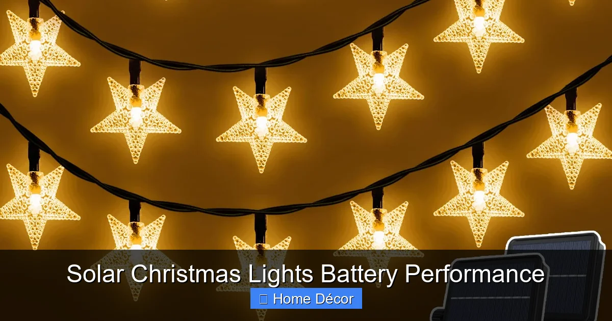 Solar Christmas Lights Battery Performance