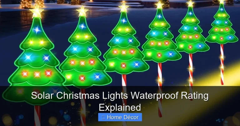 Solar Christmas Lights Waterproof Rating Explained
