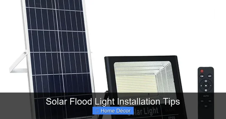 Solar Flood Light Installation Tips