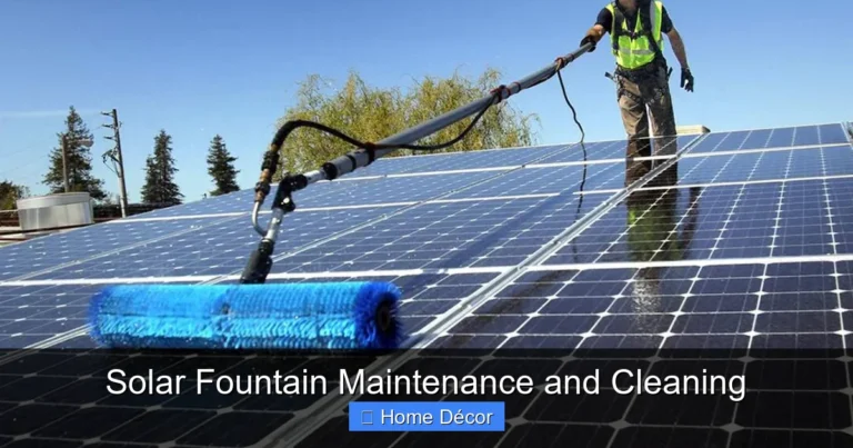 Solar Fountain Maintenance and Cleaning