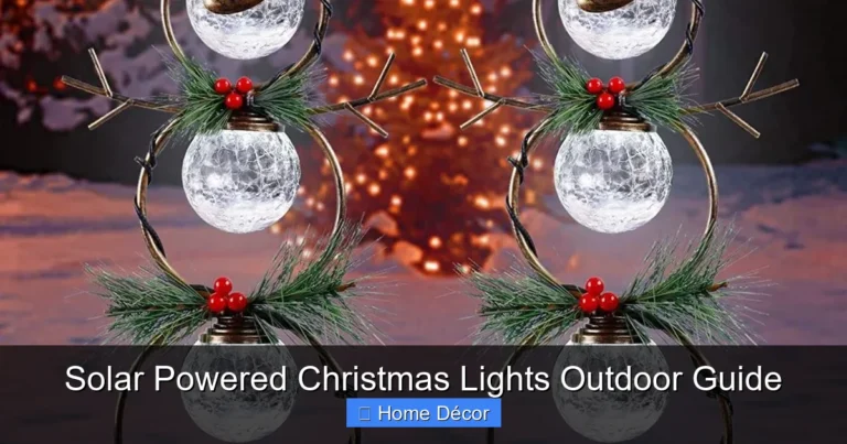 Solar Powered Christmas Lights Outdoor Guide