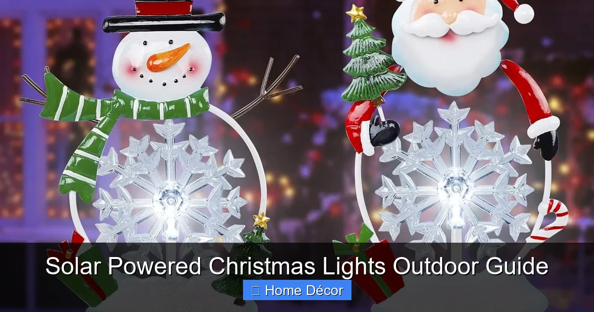 Solar Powered Christmas Lights Outdoor Guide
