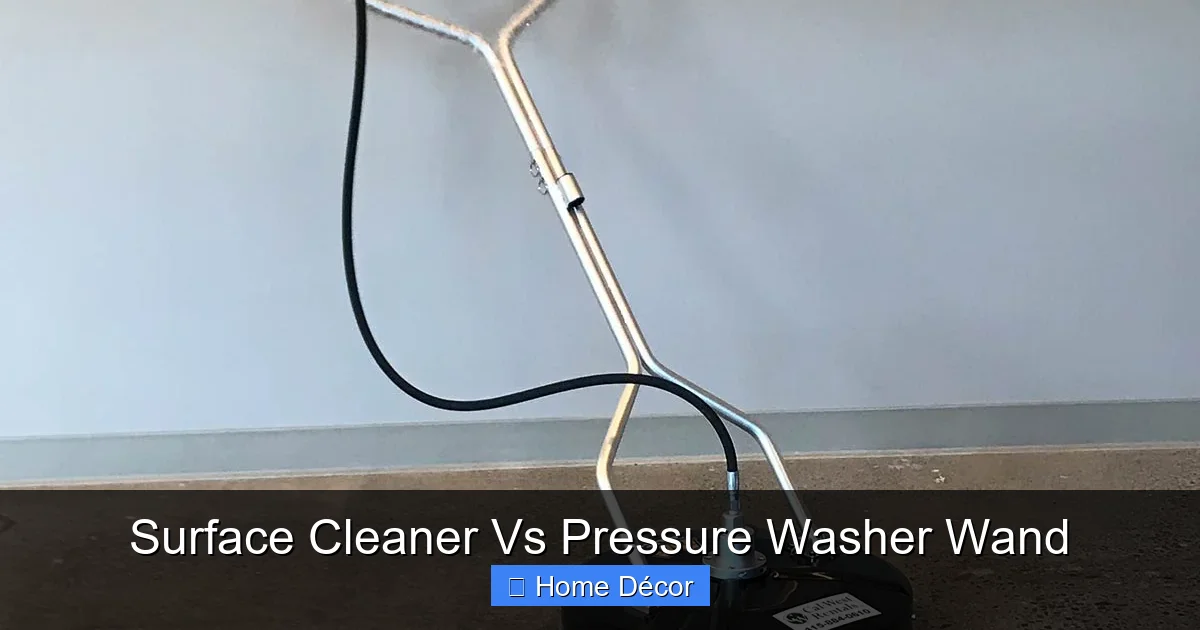 Surface Cleaner Vs Pressure Washer Wand