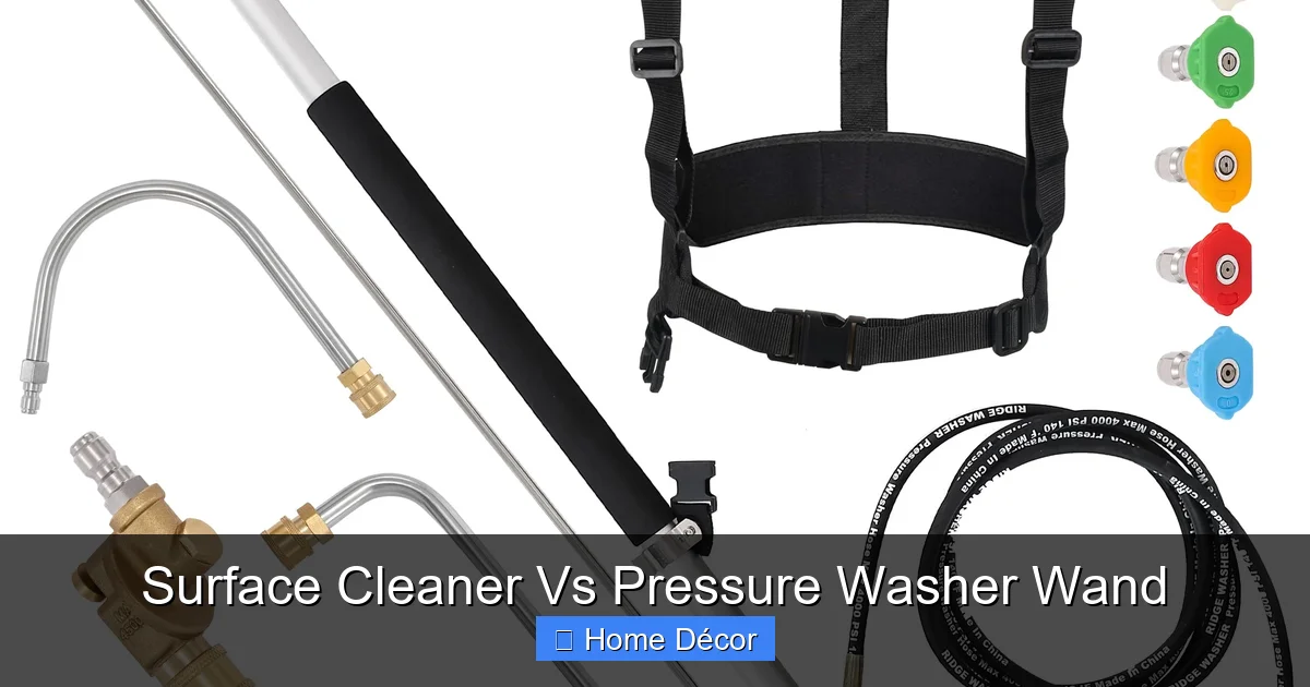Surface Cleaner Vs Pressure Washer Wand