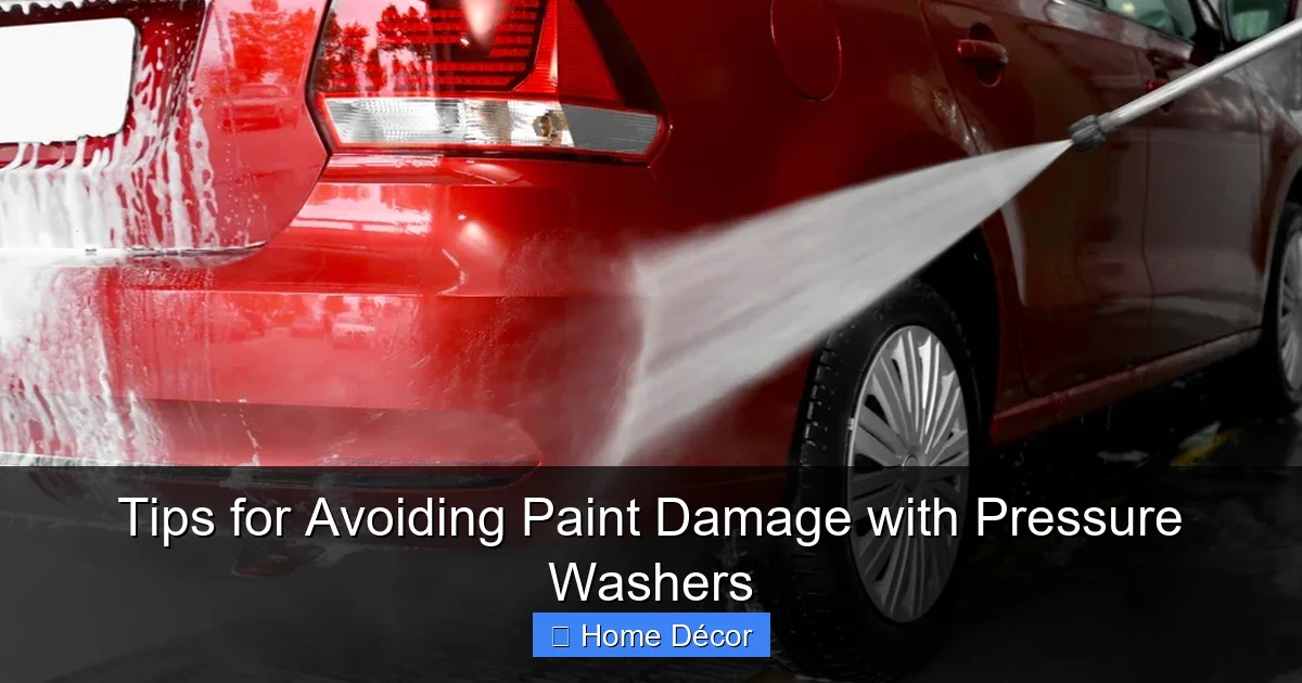 Tips for Avoiding Paint Damage with Pressure Washers