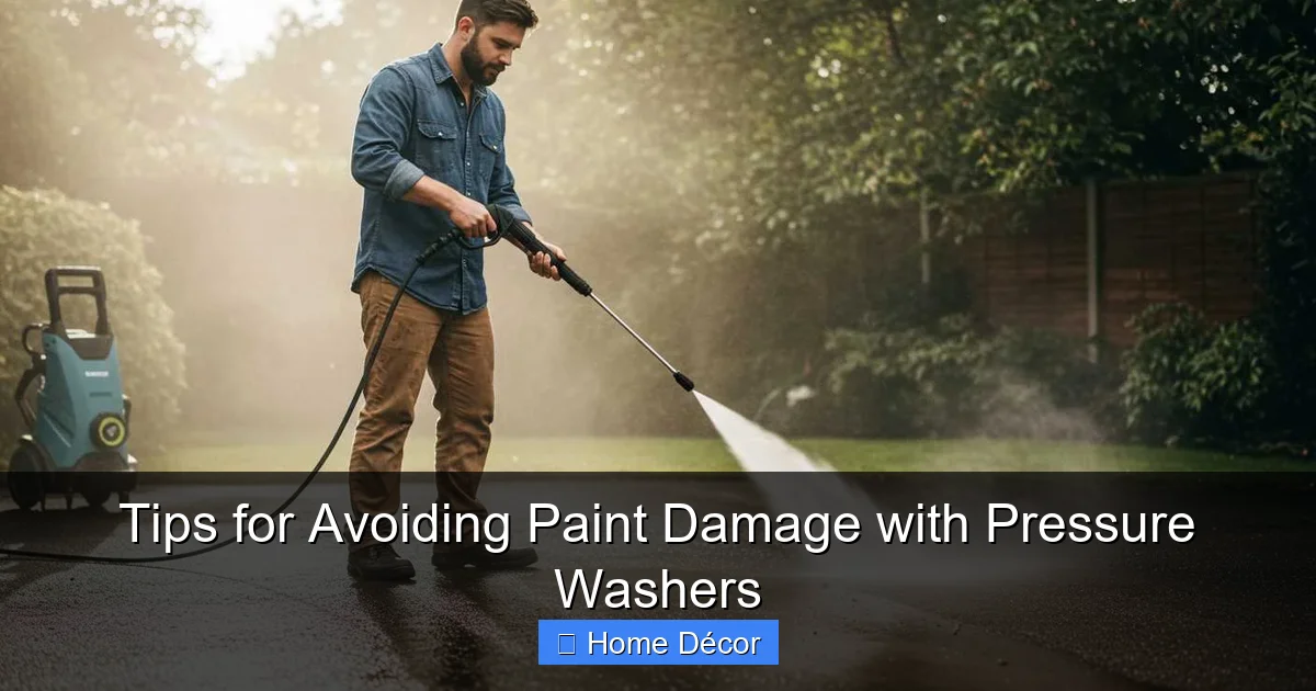 Tips for Avoiding Paint Damage with Pressure Washers