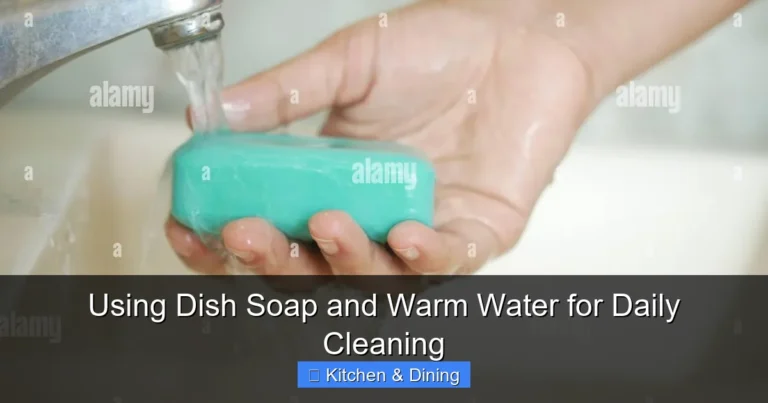 Using Dish Soap and Warm Water for Daily Cleaning