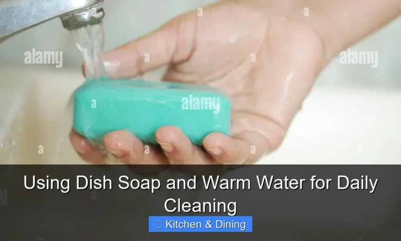 Using Dish Soap and Warm Water for Daily Cleaning