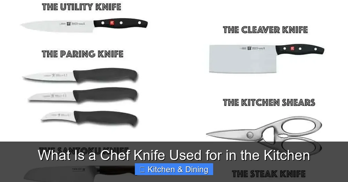 What Is a Chef Knife Used for in the Kitchen
