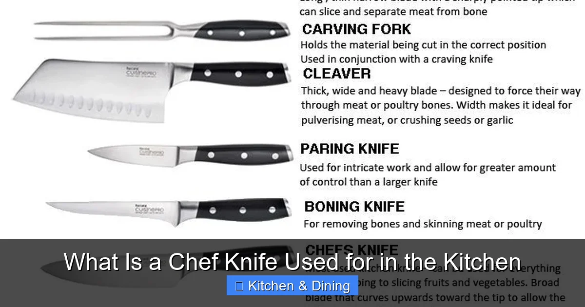 What Is a Chef Knife Used for in the Kitchen