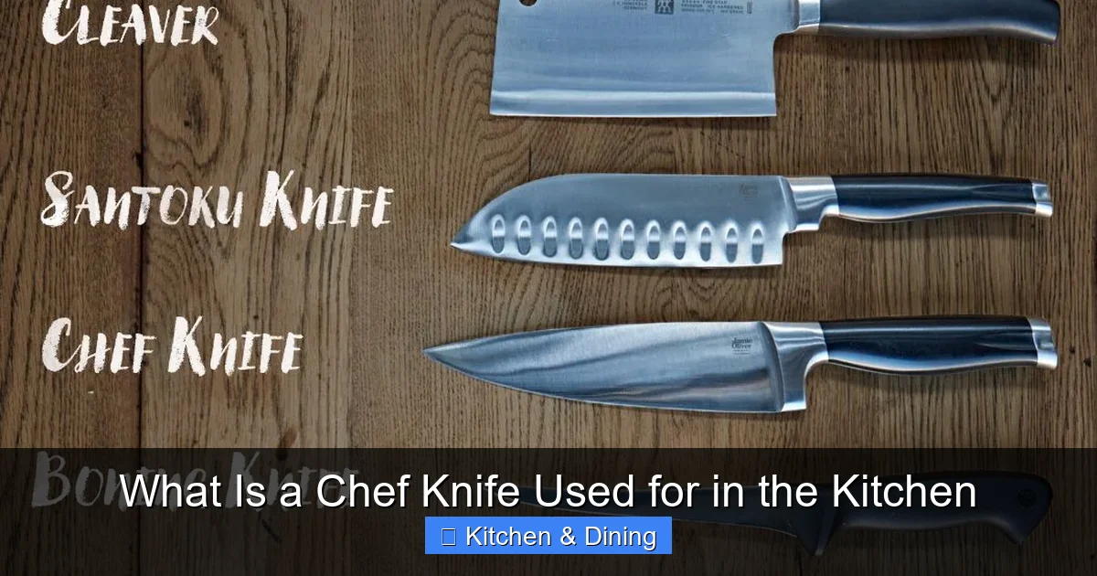 What Is a Chef Knife Used for in the Kitchen