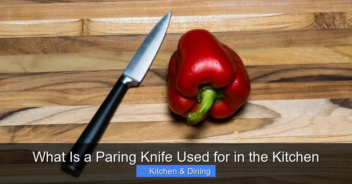 What Is a Paring Knife Used for in the Kitchen