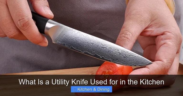 What Is a Utility Knife Used for in the Kitchen