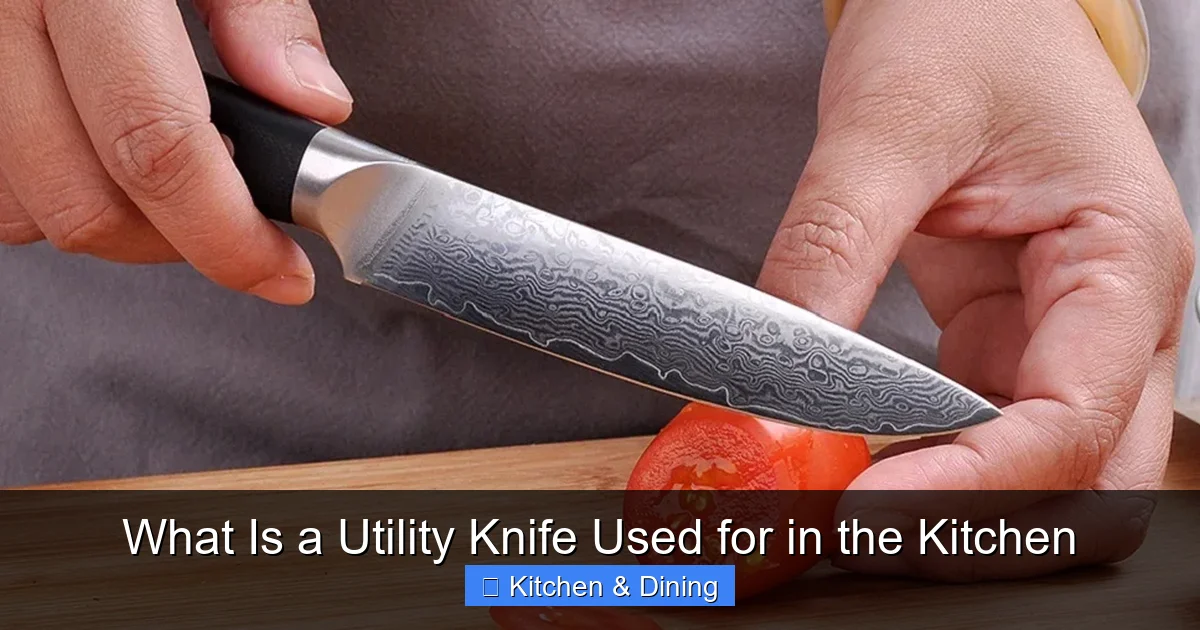 What Is a Utility Knife Used for in the Kitchen