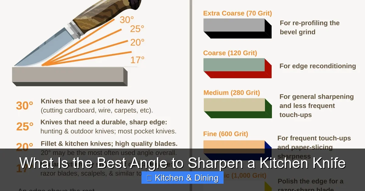 What Is the Best Angle to Sharpen a Kitchen Knife