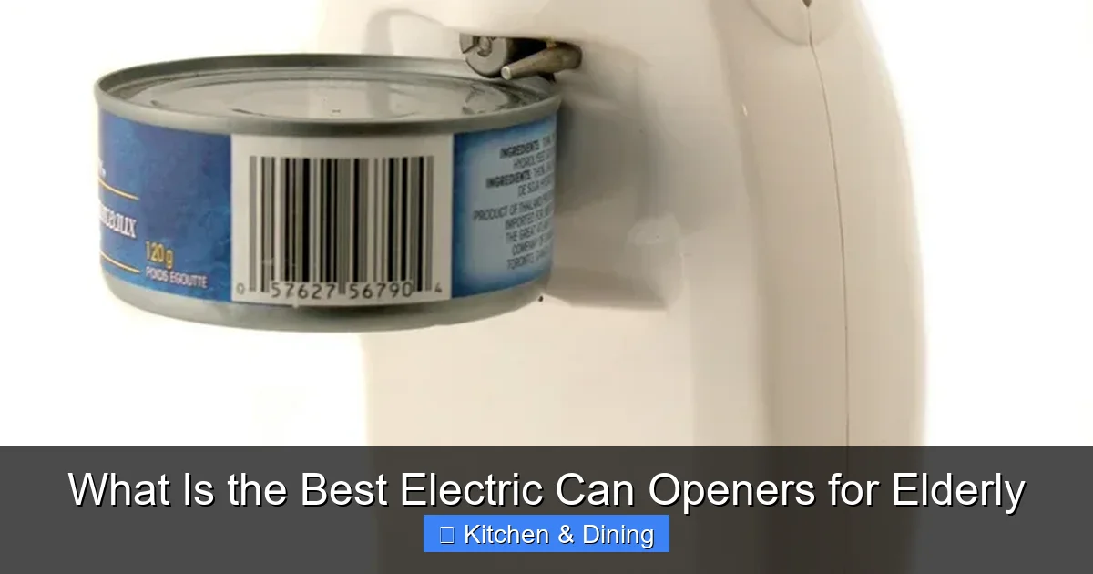 What Is the Best Electric Can Openers for Elderly
