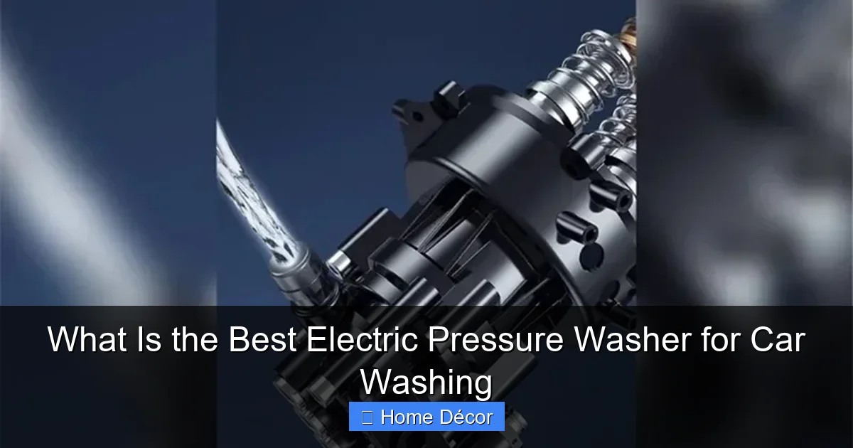 What Is the Best Electric Pressure Washer for Car Washing