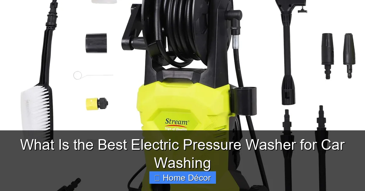 What Is the Best Electric Pressure Washer for Car Washing