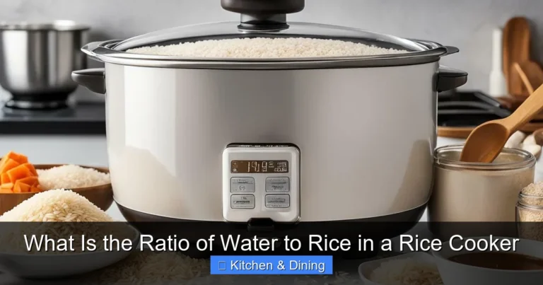 What Is the Ratio of Water to Rice in a Rice Cooker