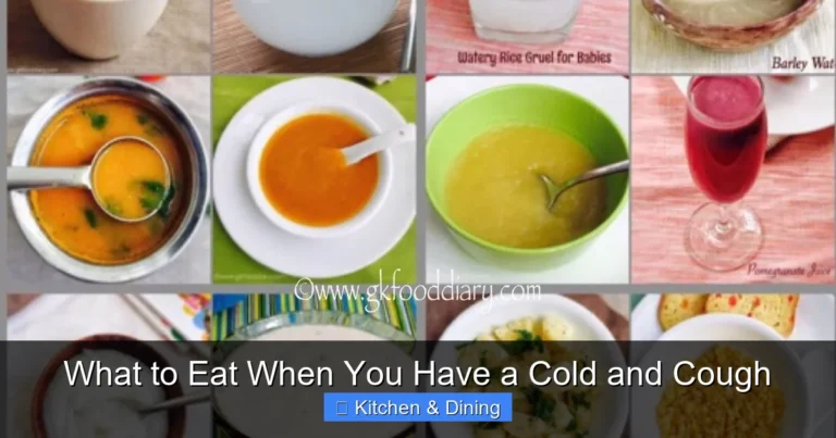 What to Eat When You Have a Cold and Cough