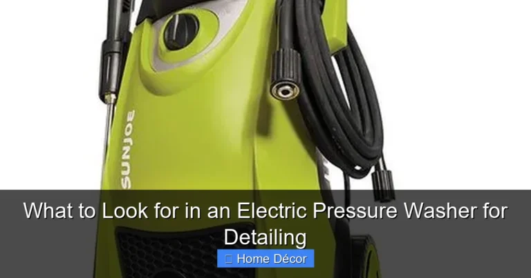 What to Look for in an Electric Pressure Washer for Detailing