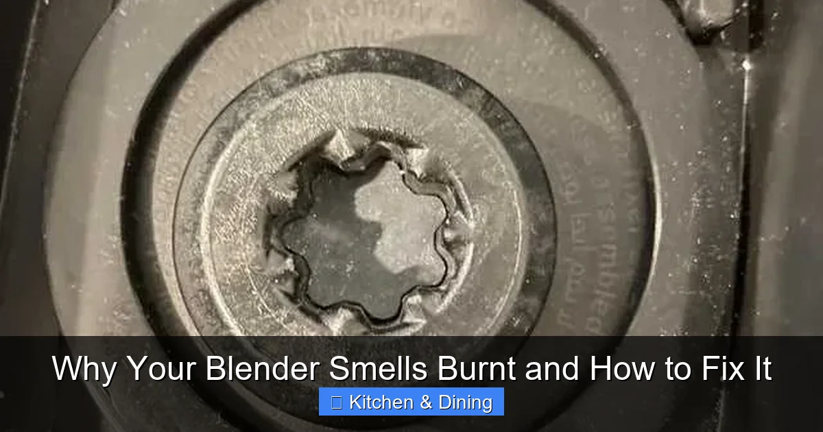 Why Your Blender Smells Burnt and How to Fix It