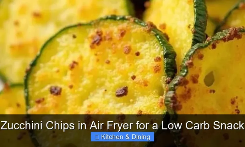 Zucchini Chips in Air Fryer for a Low Carb Snack