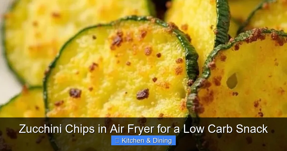 Zucchini Chips in Air Fryer for a Low Carb Snack